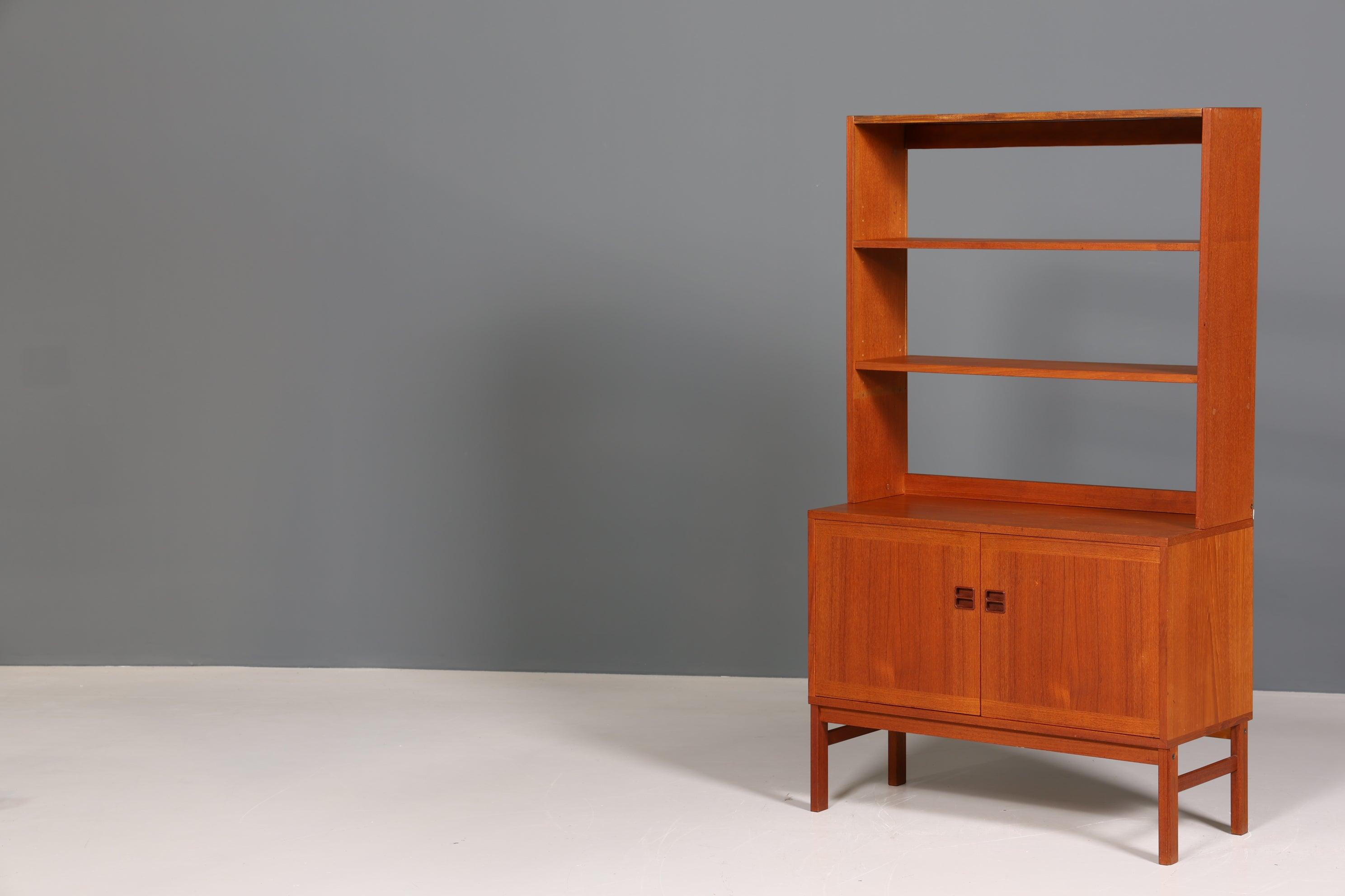 Traumhaftes Mid Century Regal &quot;Made in Denmark&quot; Teak Holz Bücherregal Schrank