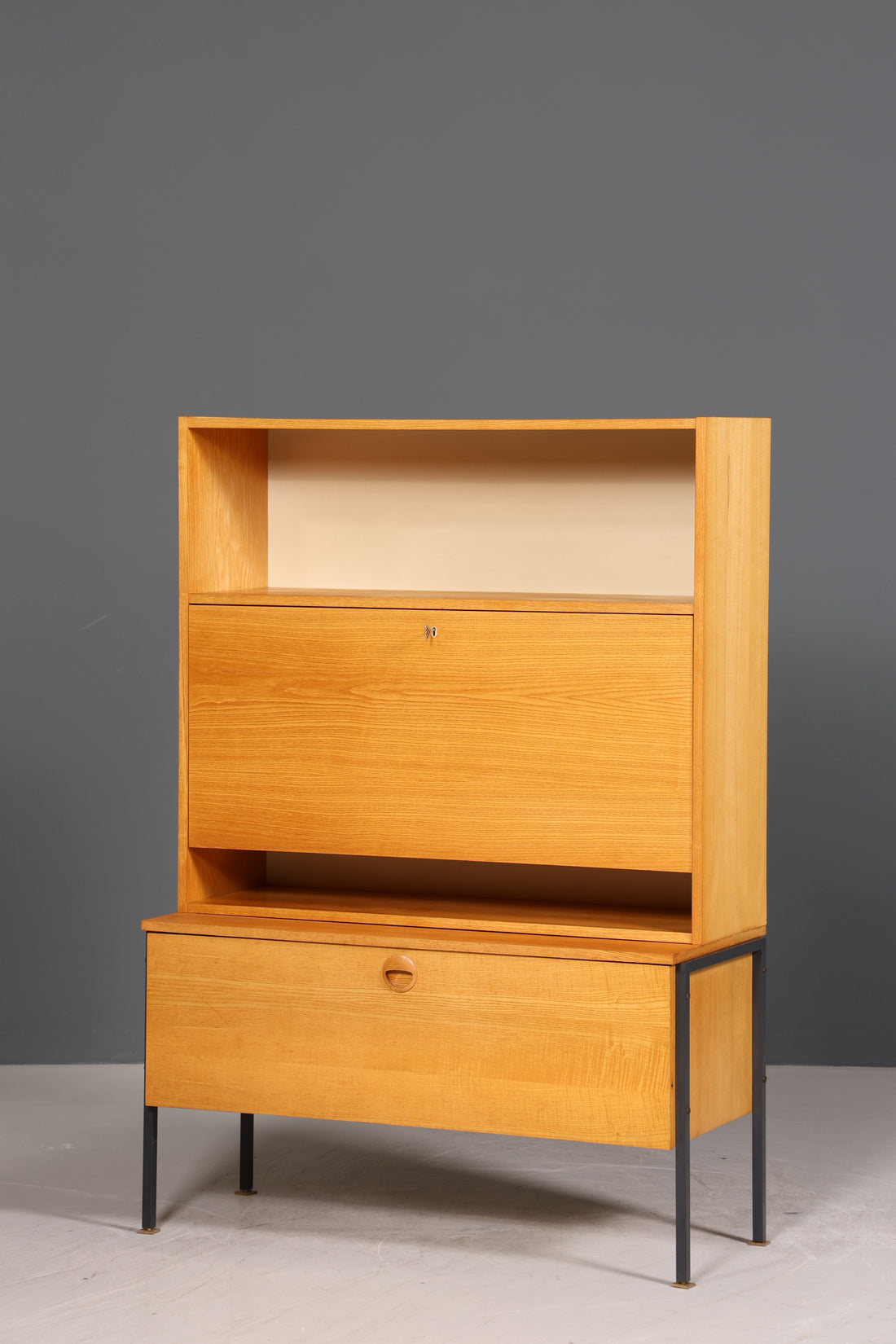 Original Hellerau Highboard Mid Century Sekretär Joachim Nebelung 430 Bauhaus Vintage Schrank