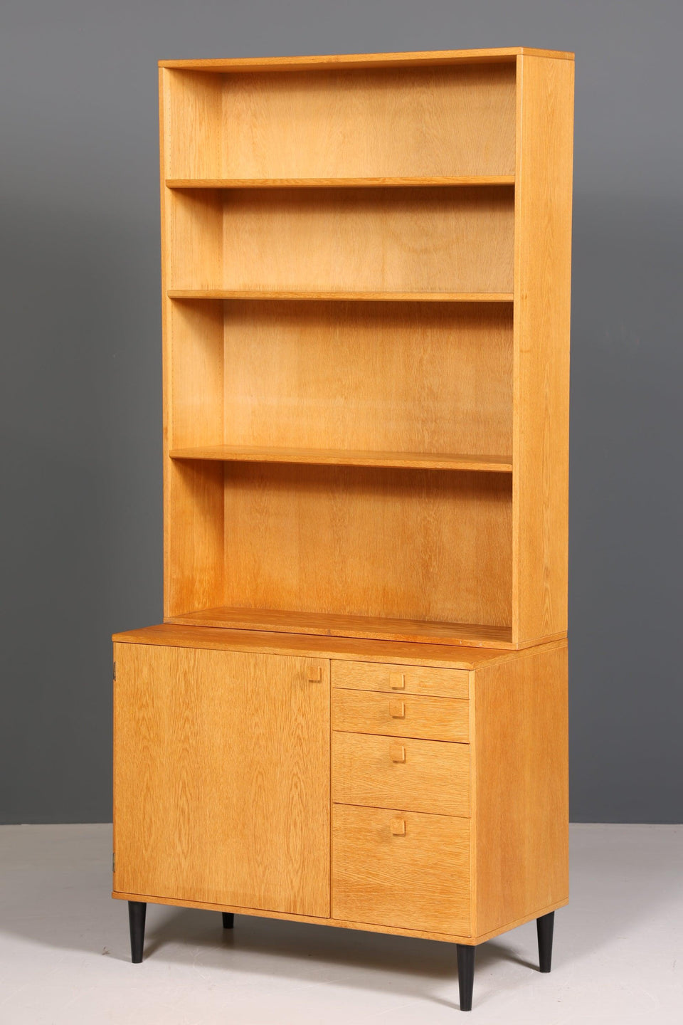 Mid Century Shelf "Made in Denmark" Real Wood Cabinet Danish Design Retro Chest of Drawers Vintage Bookcase 60s