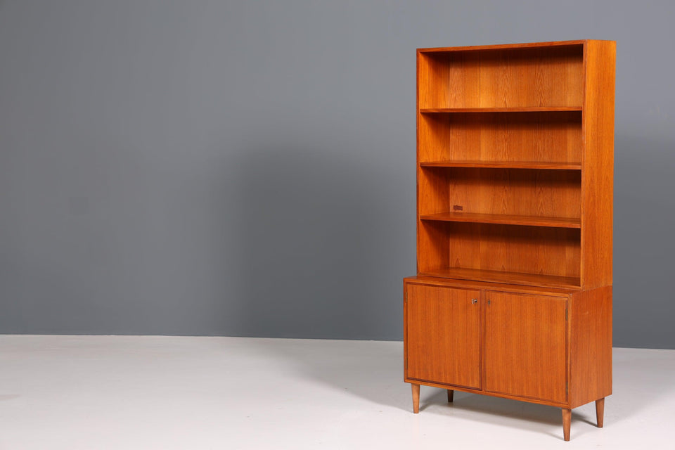 Simple Mid Century Shelf "Made in Denmark" Bookcase Retro Cabinet Danish Design Chest of Drawers