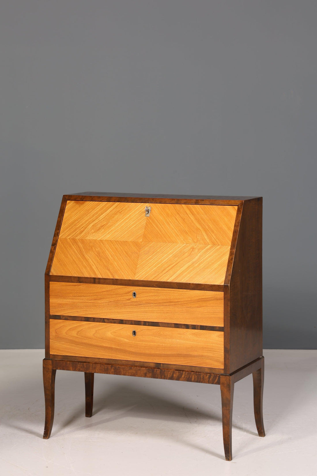 Stilvoller Sekretär um 1930 echt Holz Büro Kommode Schreibkommode Antik Office Table