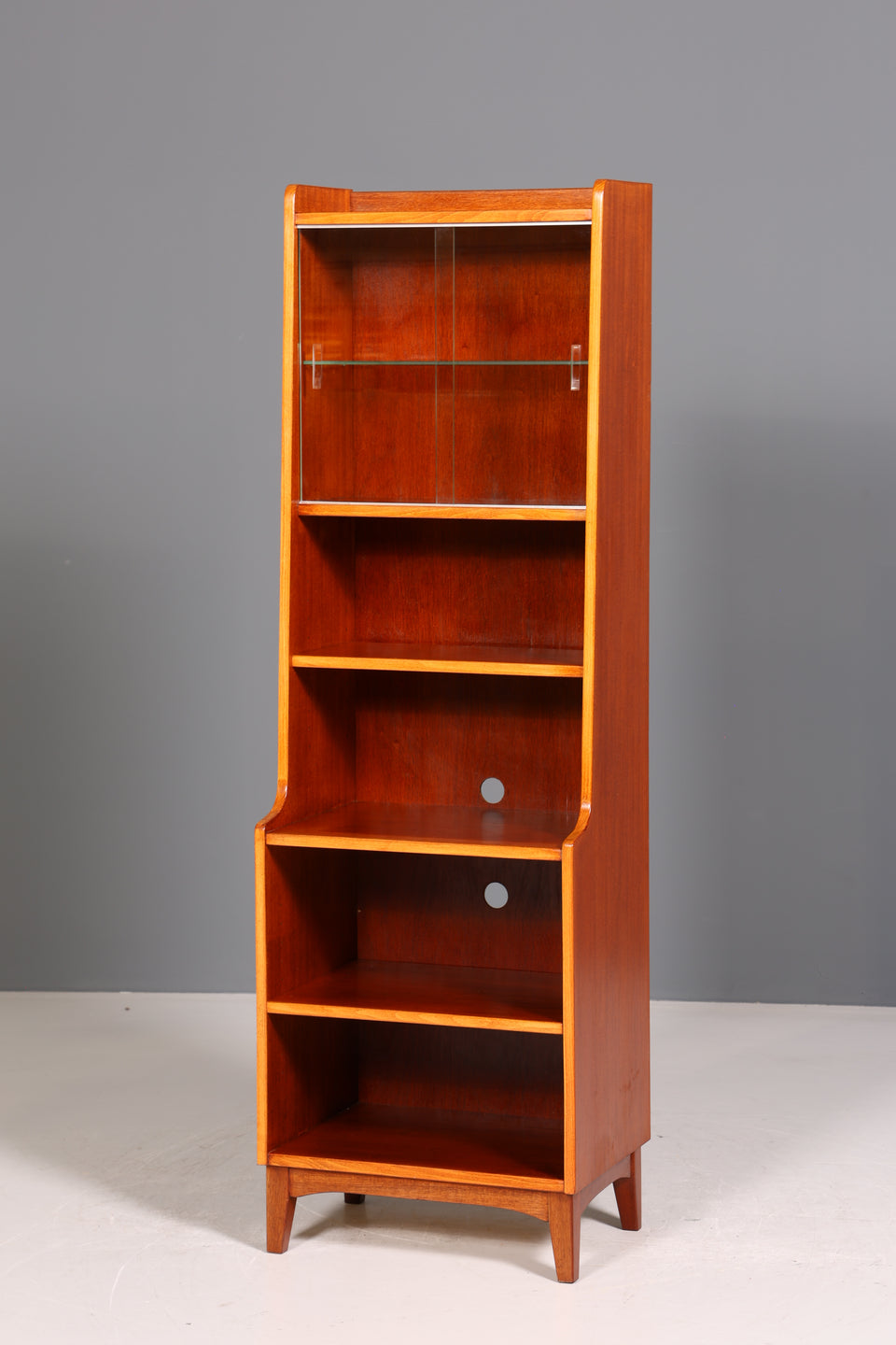 Wunderschönes Mid Century Regal Vintage Vitrine Bücherregal Schrank Retro Buchablage 60s Bookshelf