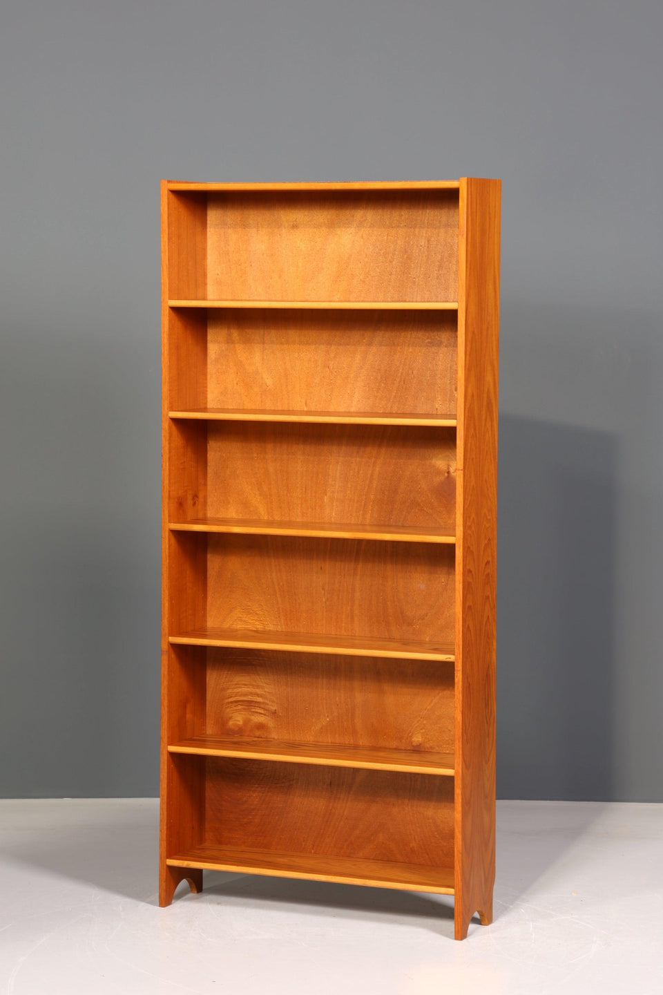 Stylish Mid Century Shelf Teak Wood Vintage Bookcase Cabinet Book Shelf 60s Bookshelf