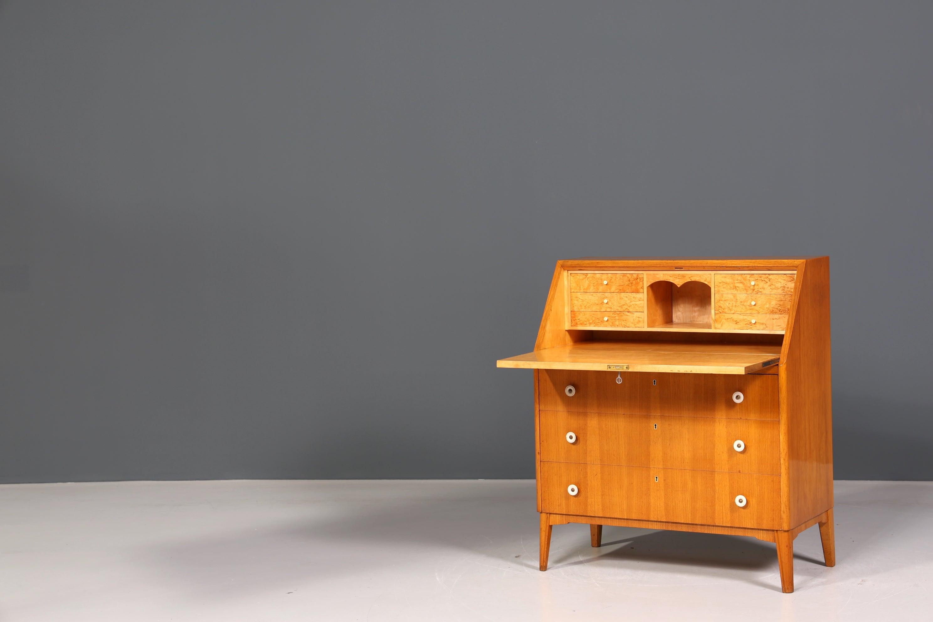 Beautiful Mid Century Secretary Danish Design Office Cabinet Writing Desk 60s Desk Office