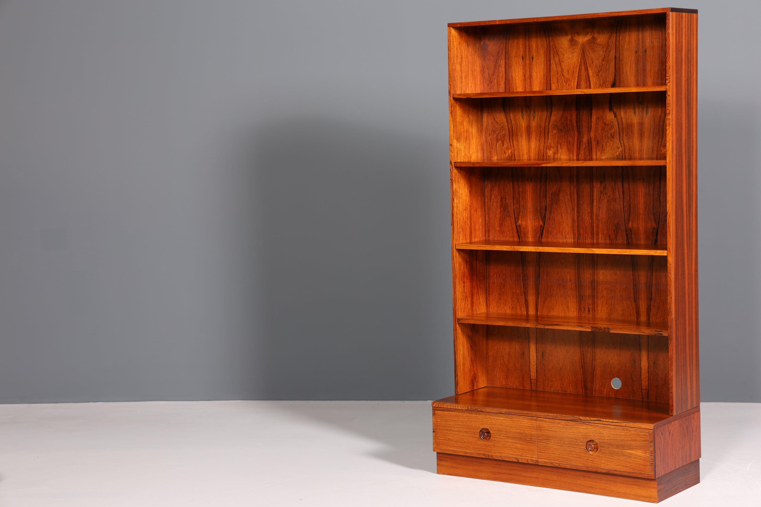 Wunderschönes Mid Century Palisander Regal Vintage Bücherregal 60s Bookshelf Schrank Kommode