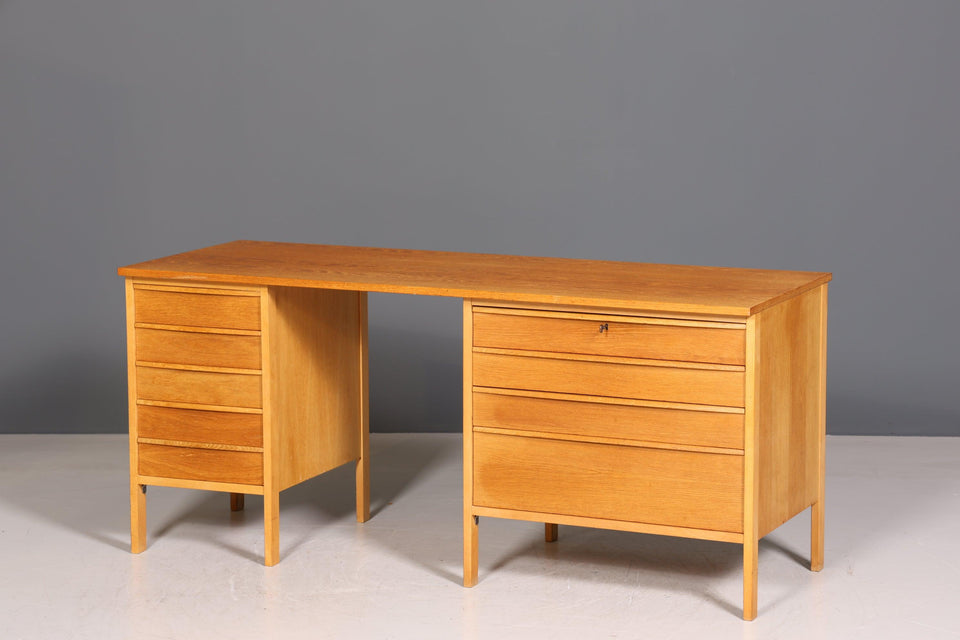 Beautiful Mid Century Desk Danish Design Real Wood Office Desk