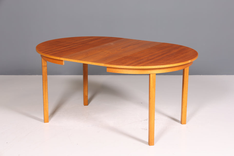 Traumhafter Mid Century Esstisch echt Holz Danish Design Tisch ausziehbarer Küchentisch 60er Jahre Tisch