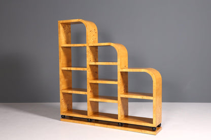 Elegant Art Deco design XXL bookcase birch luxury furniture cabinet cult shelf