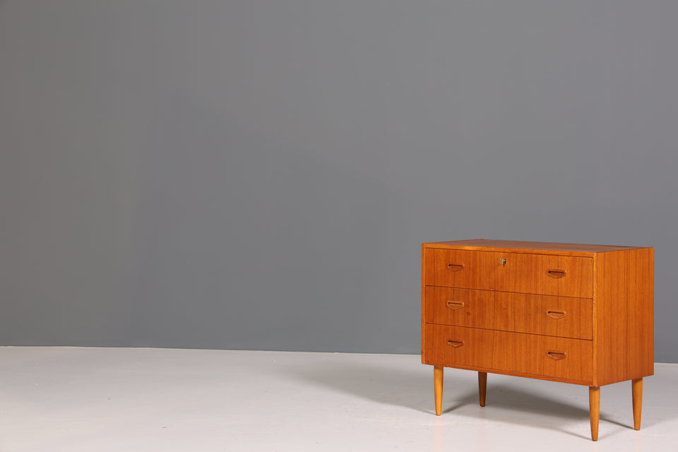 Mid Century Kommode "Made in Denmark" Teak Holz Sideboard Wäschekommode echt Holz Schubladenkommode