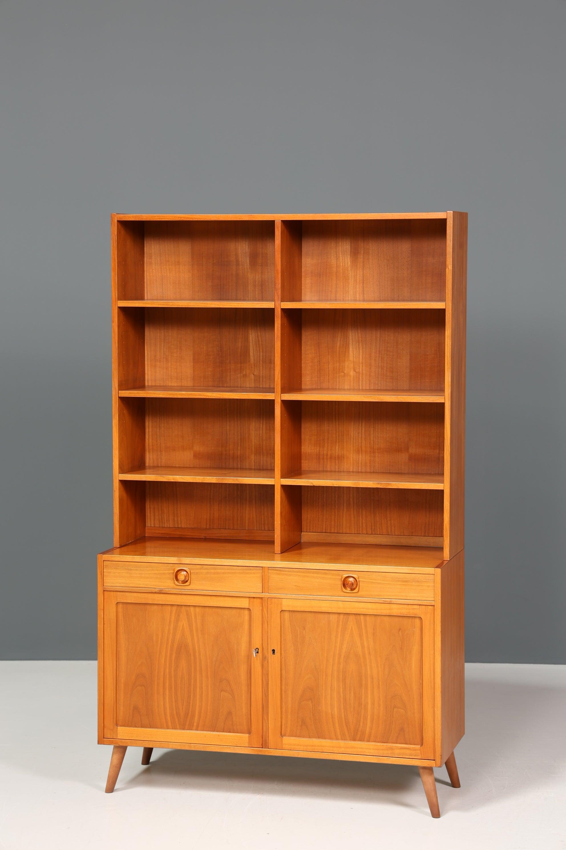 Traumhaftes Mid Century Regal &quot;Made in Denmark&quot; echt Holz Schrank Danish Design Retro Kommode Vintage Bücherregal 60er Jahre