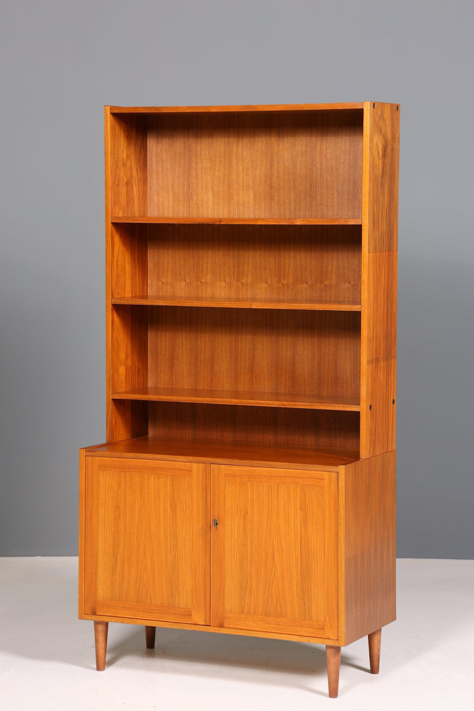 Simple Mid Century Bookcase Danish Design Cabinet Retro Chest of Drawers "Made in Denmark" Shelf Vintage 60s