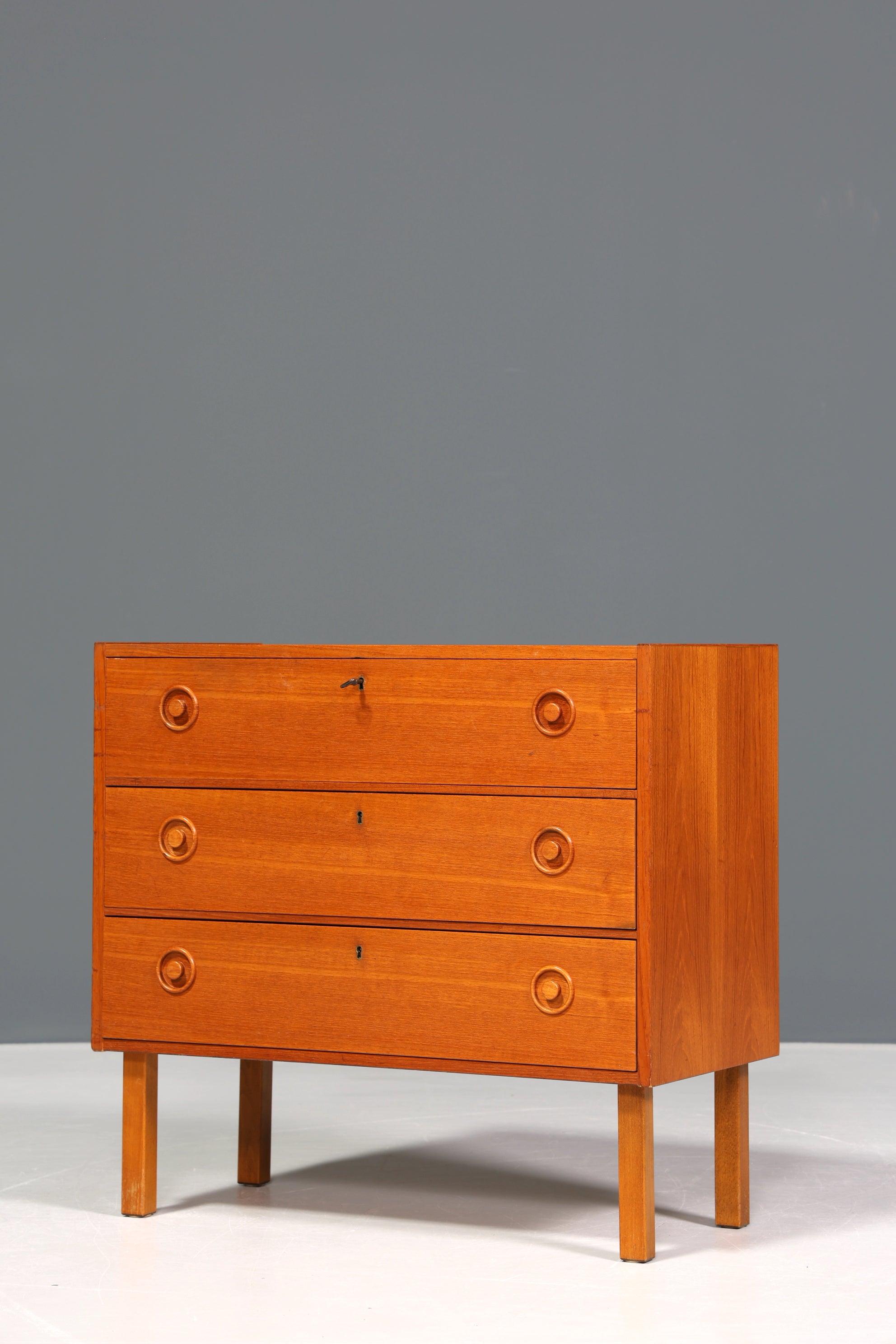 Beautiful Mid Century chest of drawers &quot;Made in Sweden&quot; teak wood hallway chest of drawers 60s