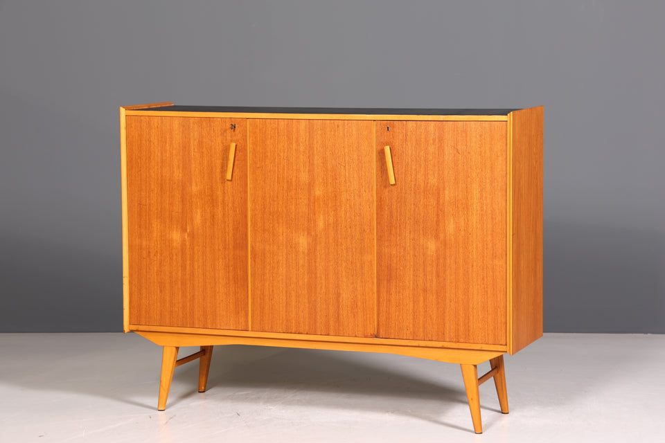 Wunderschönes Mid Century Highboard Sideboard Vintage Schrank 60er Jahre Büro Kommode Aktenschrank