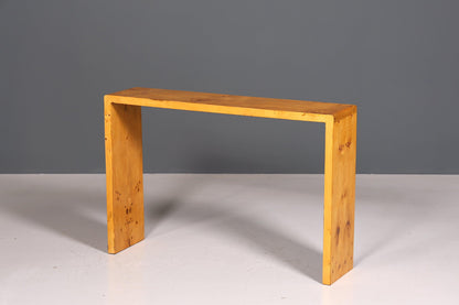 Simple Art Deco style wall console hallway storage table birch console