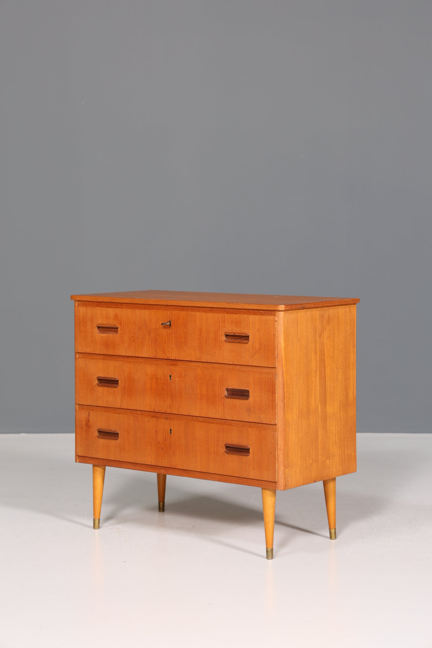 Wunderschöne Mid Century Kommode Teak Holz Sideboard Flur Kommode 60s Schubladenkommode