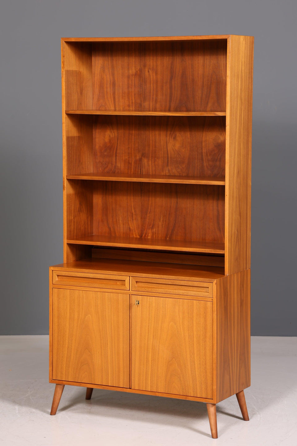 Simple Mid Century Bookcase Danish Design Cabinet Retro Chest of Drawers "Made in Denmark" Shelf 60s 2 of 2