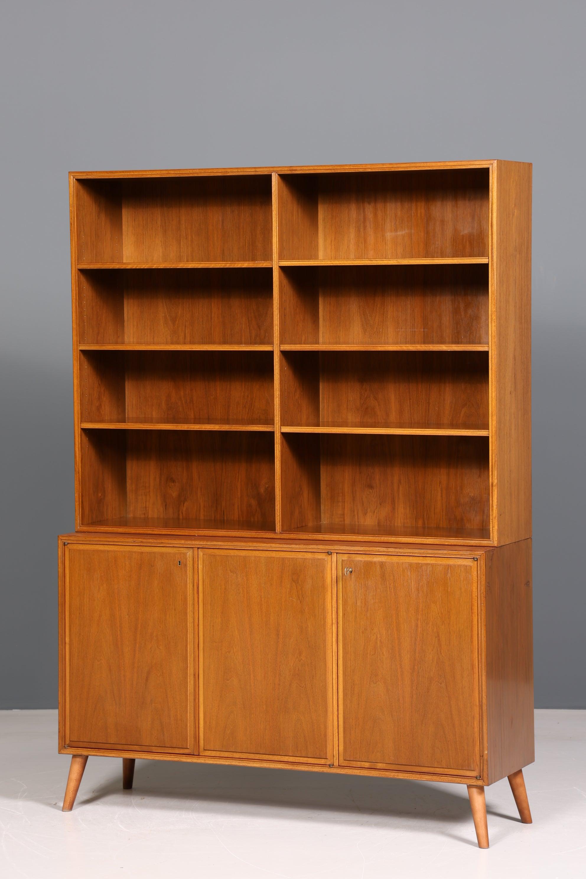 Simple Mid Century Bookcase Danish Design Cabinet Retro Chest of Drawers Shelf Vintage 60s