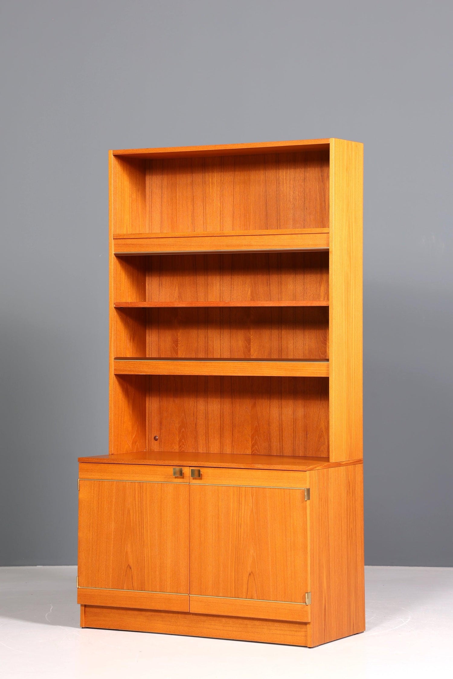 Fantastic Mid Century Cabinet Vintage Bookcase Retro Wooden Shelf Highboard 60s