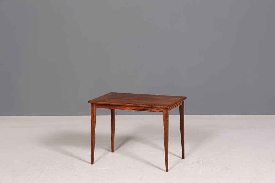 Simple Mid Century Side Table Retro Rosewood Table Vintage Coffee Table Storage Table 2 of 2