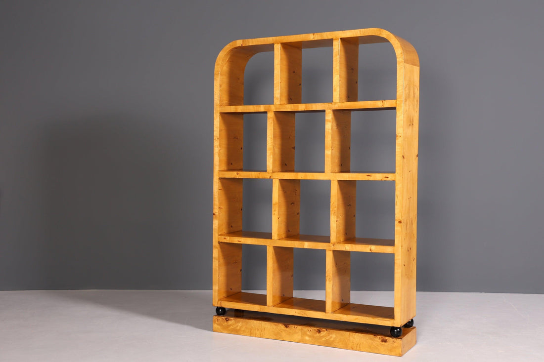 Noble Art Deco style XXL bookcase birch luxury furniture cult cupboard shelf