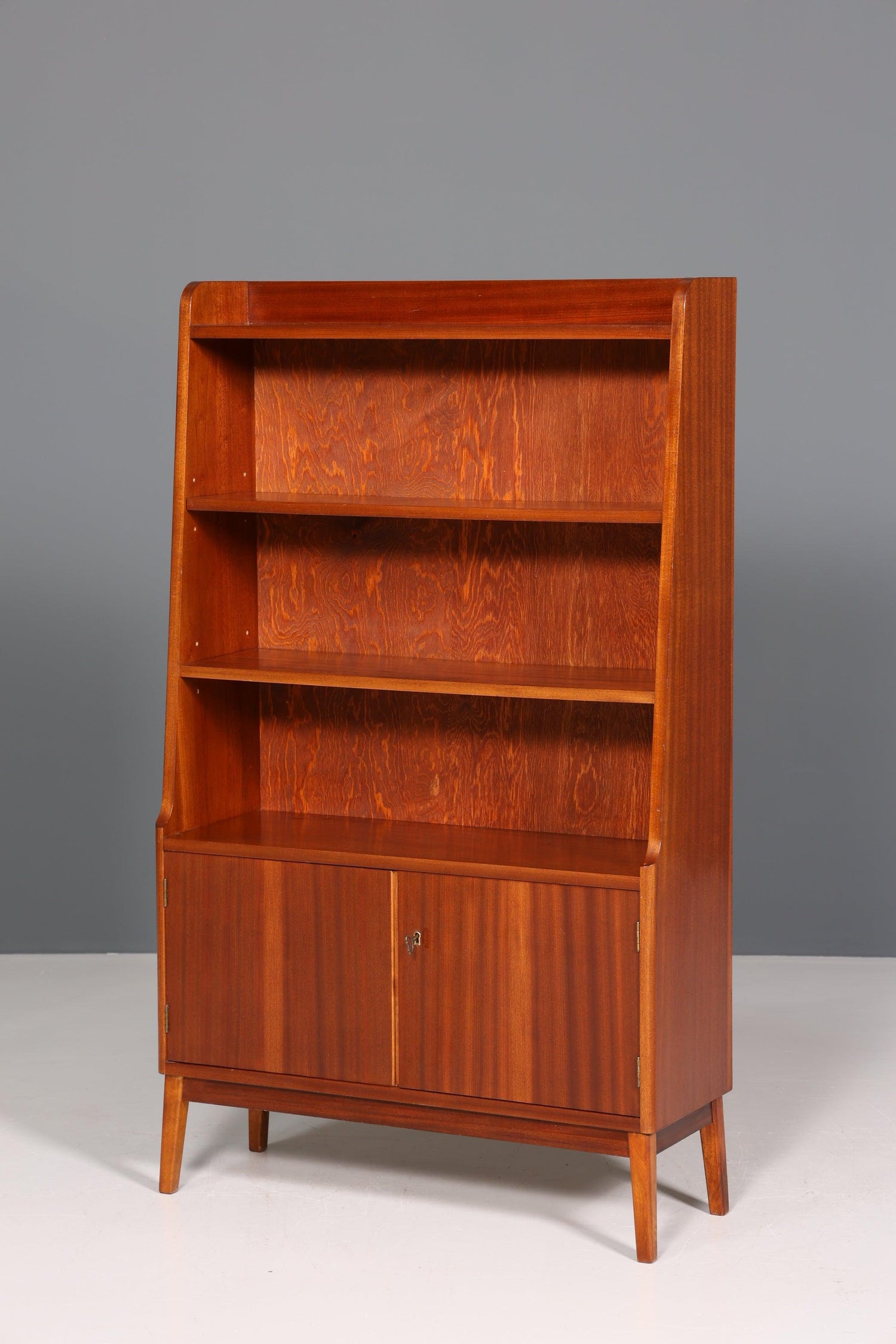 Wunderschöner Mid Century Schrank Bücherregal Vintage Highboard Retro Holz Regal 60er Jahre