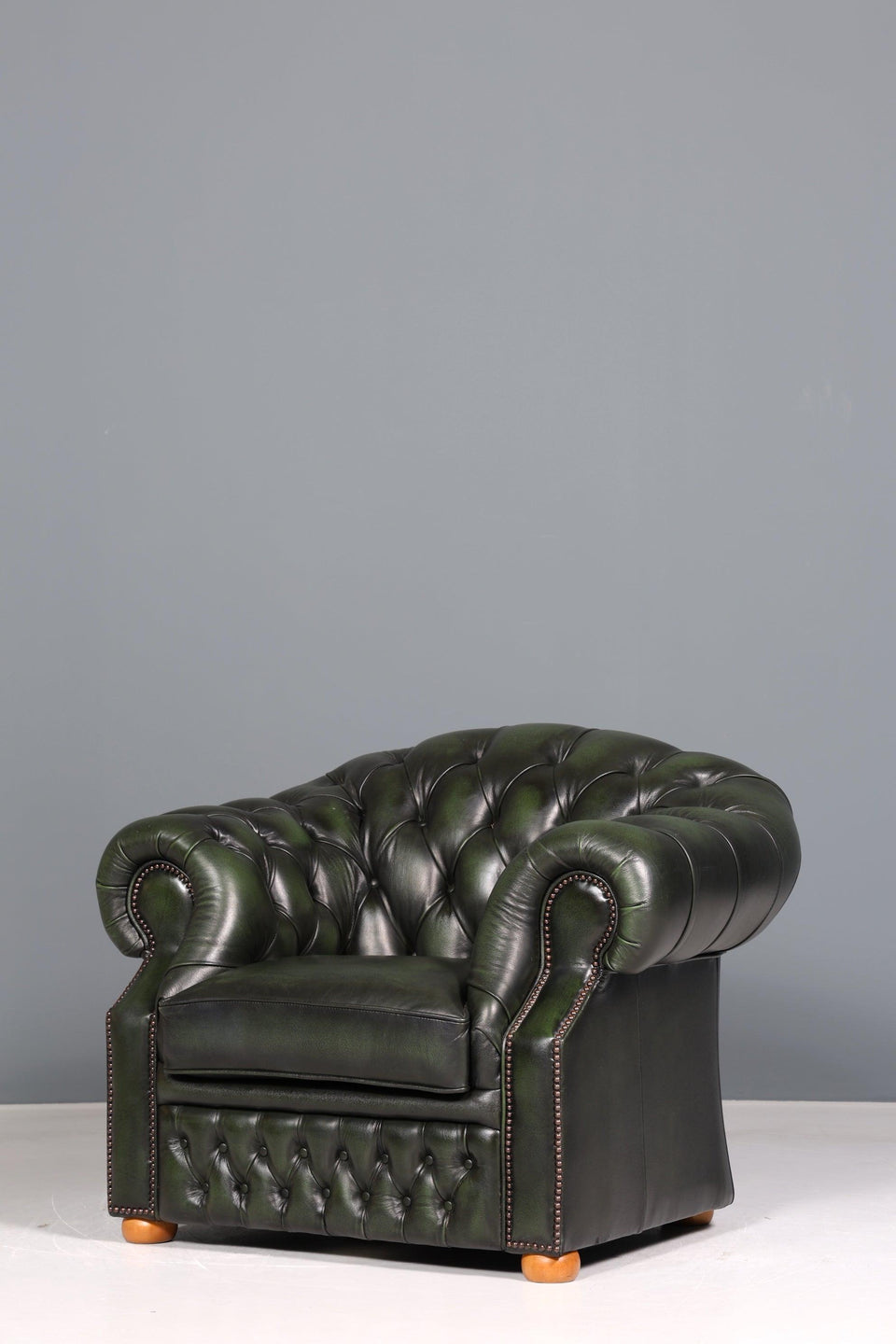 Beautiful original Chesterfield Centurion armchair green English armchair English men's armchair