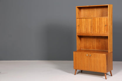 Schlichter Mid Century Schrank Vintage Highboard Regal Holz Bücherregal 60er Jahre