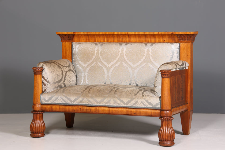 Traumhaftes Original Biedermeier Sofa Antik Couch um 1860 Canapé 2- Sitzer Sofa