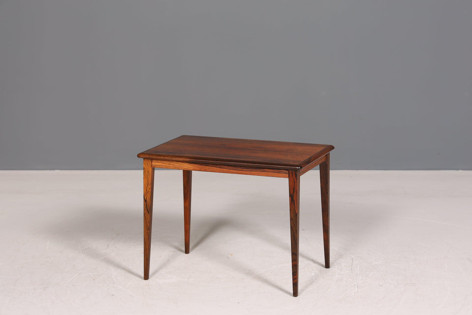 Simple Mid Century Side Table Retro Rosewood Table Vintage Coffee Table Storage Table 1 of 2