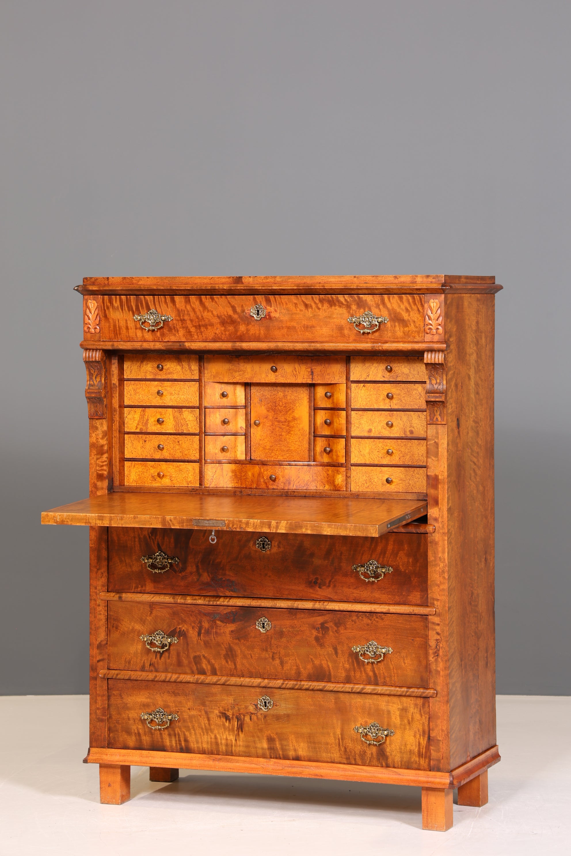 Traumhafter Gründerzeit Sekretär Vertiko Highboard Louis Philippe Kommode um 1880