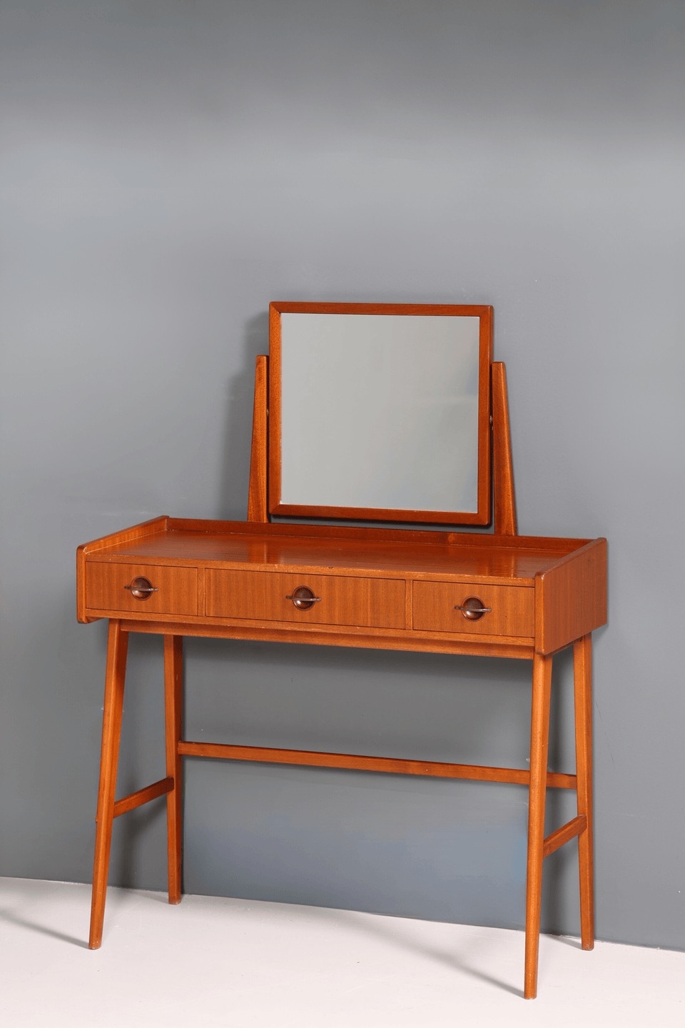 Beautiful Mid Century Dressing Table Teak Wood Vanity Table Retro Desk