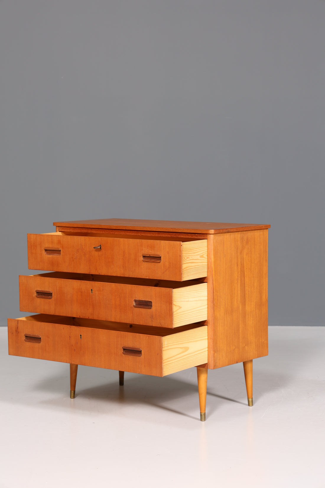 Wunderschöne Mid Century Kommode Teak Holz Sideboard Flur Kommode 60s Schubladenkommode