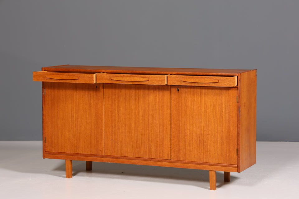 Wunderschönes Mid Century Highboard Vintage Schrank Retro Sideboard Danish Design Teak Holz Kommode