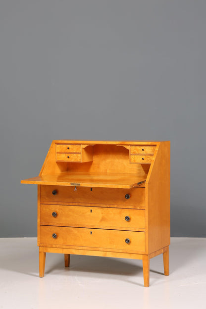 Dreamlike secretary in Biedermeier style around 1940 writing furniture real wood office chest of drawers