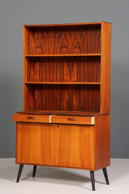 Wunderschönes Mid Century Bücherregal Palisander Regal 60er Jahre Schrank Vintage Bücherablage Retro Kommode