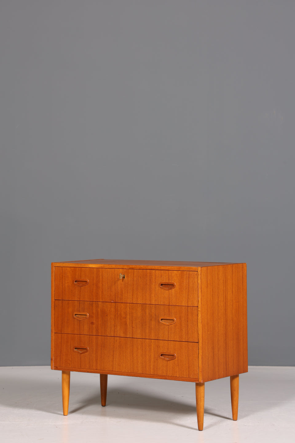 Mid Century Kommode "Made in Denmark" Teak Holz Sideboard Wäschekommode echt Holz Schubladenkommode