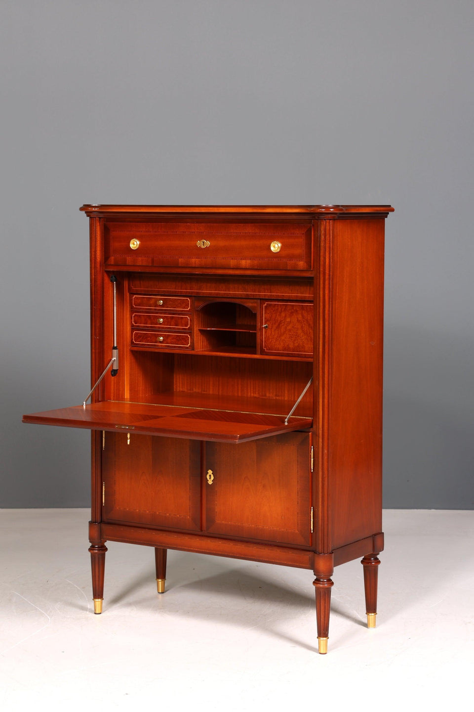 Beautiful original Warrings secretary antique style cabinet chest of drawers