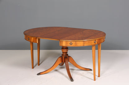 Dreamy English table extendable dining table antique style 60s kitchen table yew