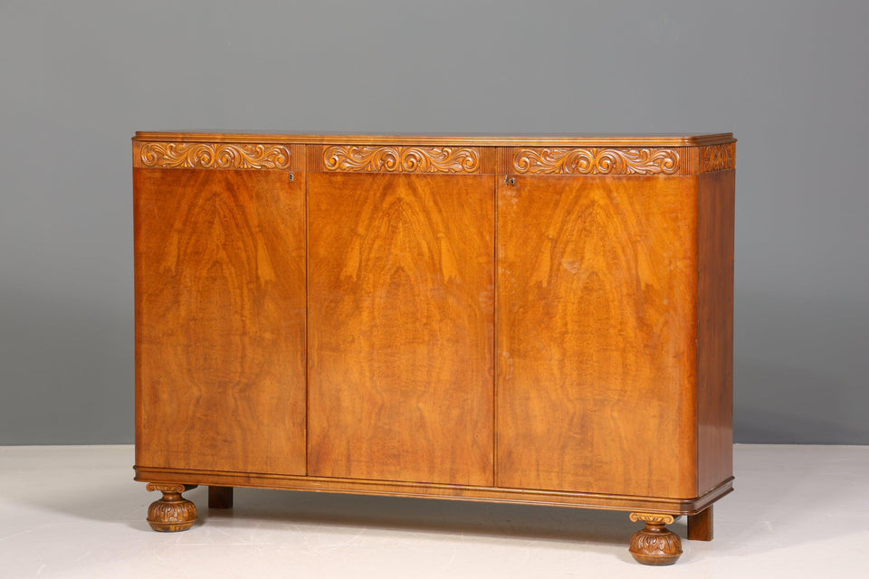 Beautiful Art Nouveau cupboard antique highboard chest of drawers office chest of drawers linen cupboard