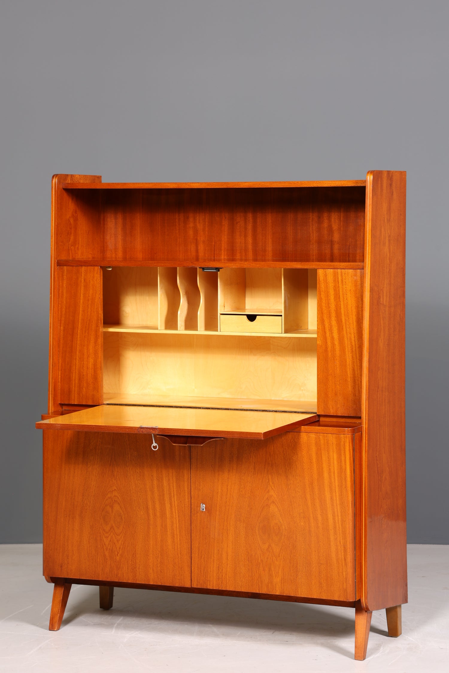 Beautiful Mid Century Cabinet František Jirák for Tatra Nabytok Secretary Bookcase Retro Highboard Vintage Shelf 60s