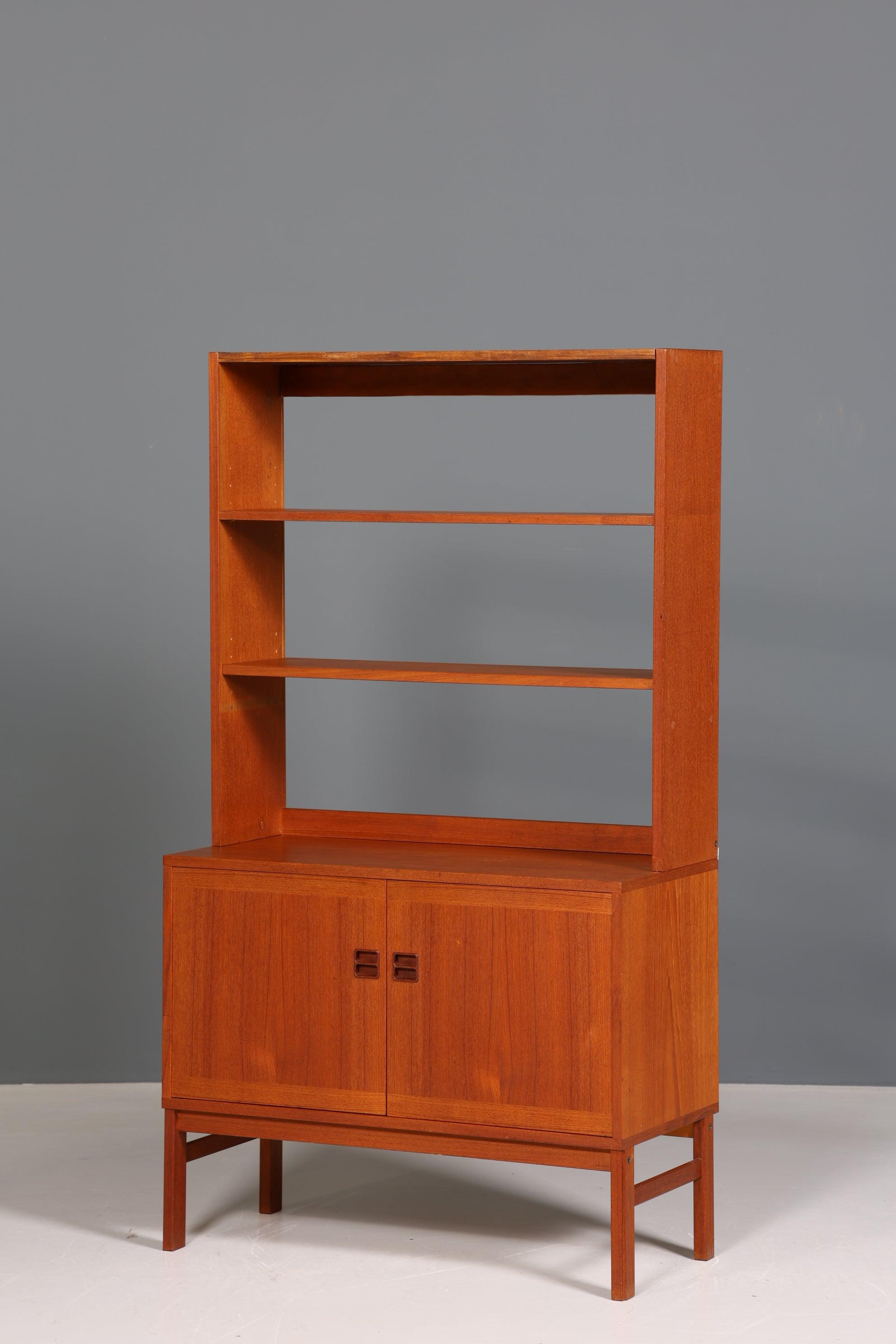 Traumhaftes Mid Century Regal &quot;Made in Denmark&quot; Teak Holz Bücherregal Schrank