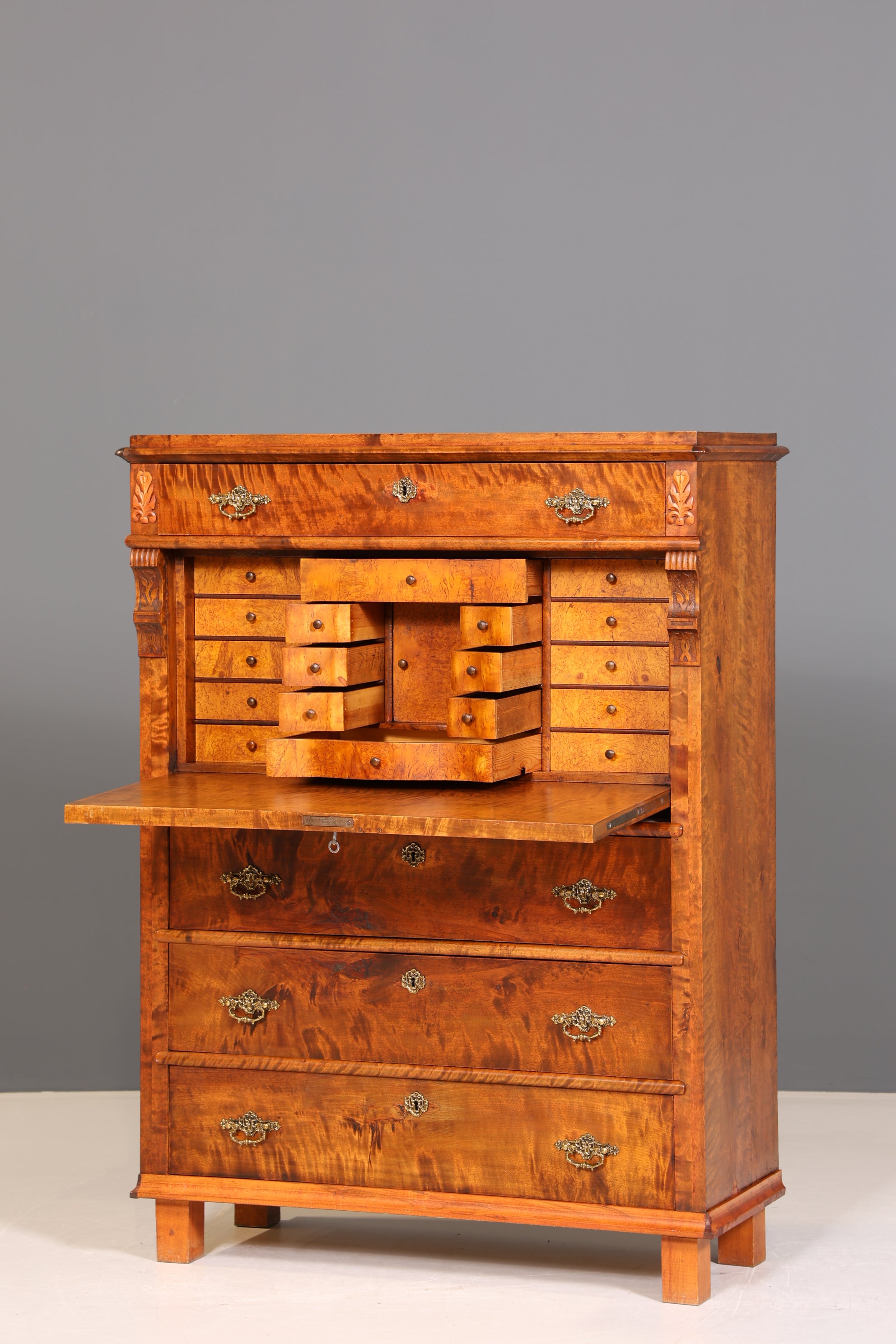 Traumhafter Gründerzeit Sekretär Vertiko Highboard Louis Philippe Kommode um 1880