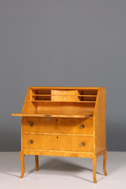 Noble secretary in Biedermeier style around 1930 writing furniture real wood chest of drawers desk