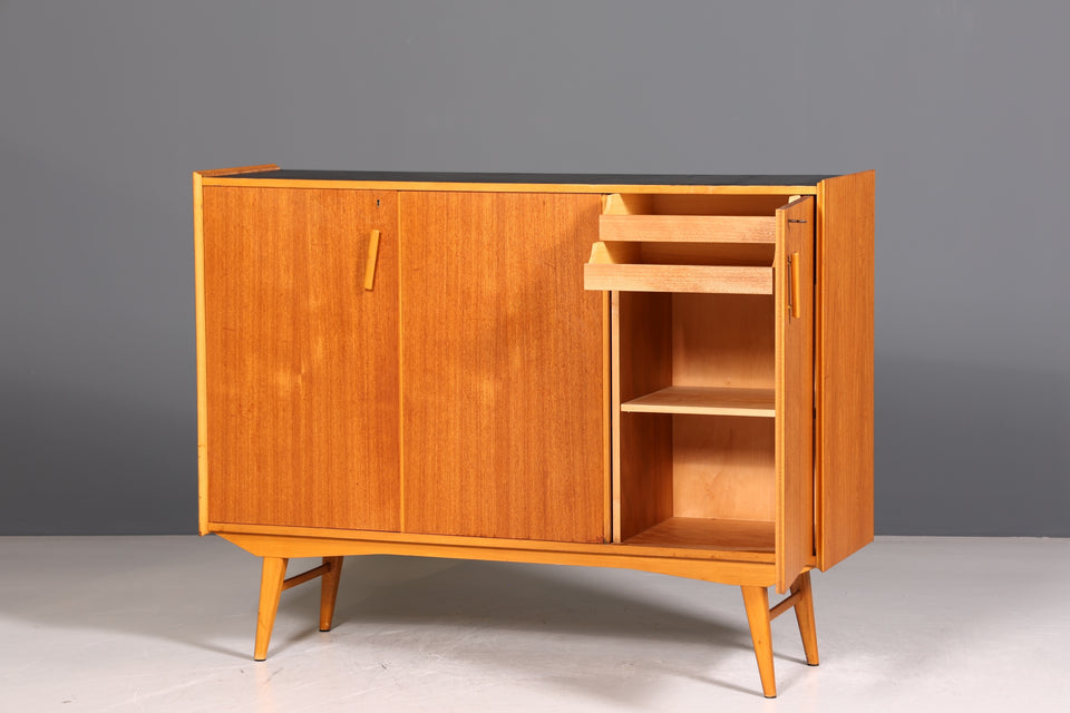 Wunderschönes Mid Century Highboard Sideboard Vintage Schrank 60er Jahre Büro Kommode Aktenschrank