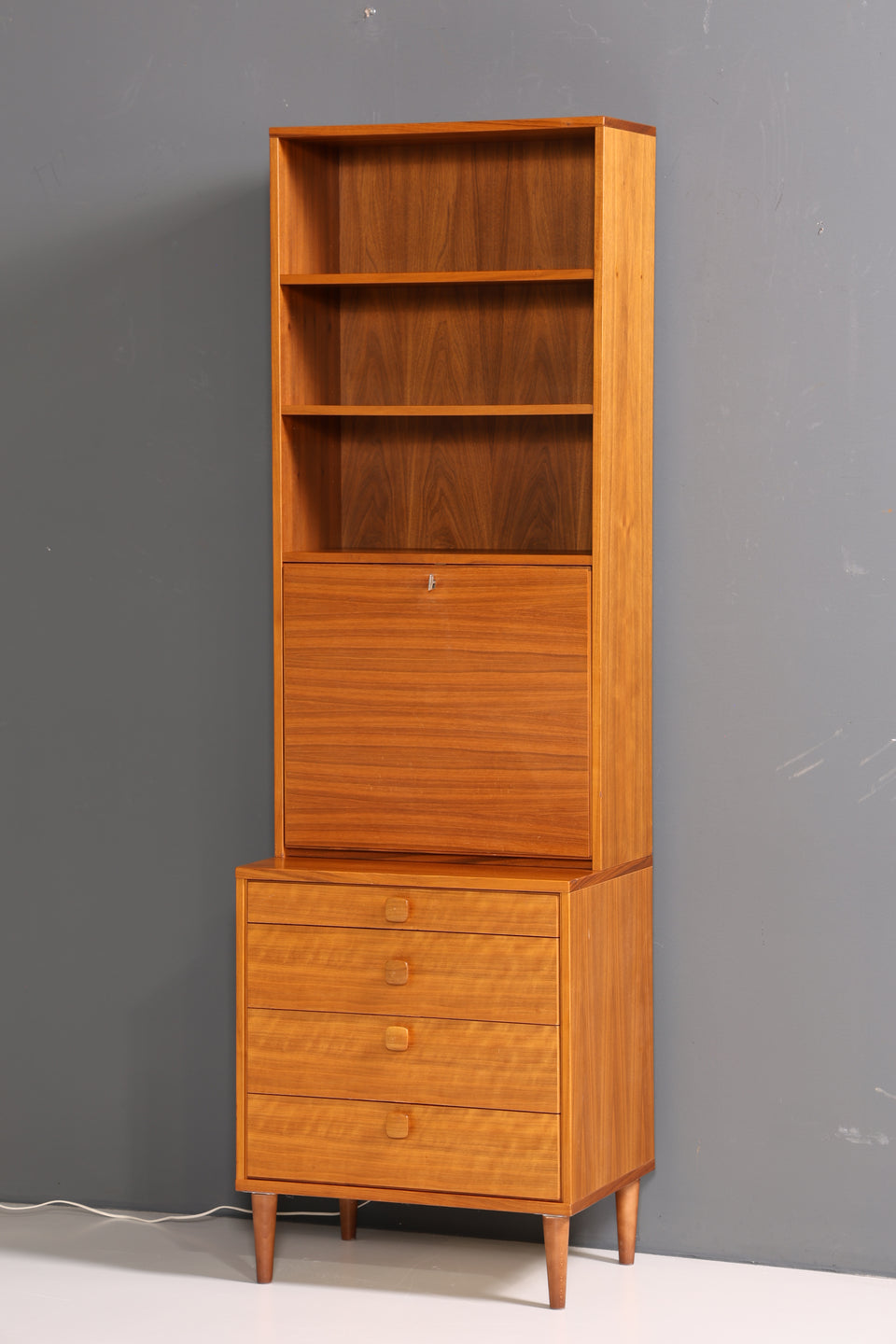 Schlichtes Mid Century Regal "Ulferts- Made in Sweden" echt Holz Barschrank Schrank Retro Kommode Vintage Bücherregal 60s