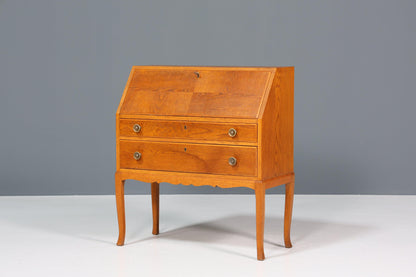 Stylish secretary around 1940 Biedermeier style antique office chest of drawers