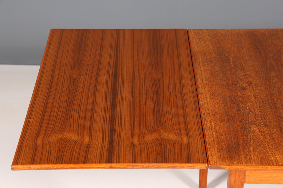 Beautiful Mid Century dining table extendable real wood kitchen table Danish design dining room table