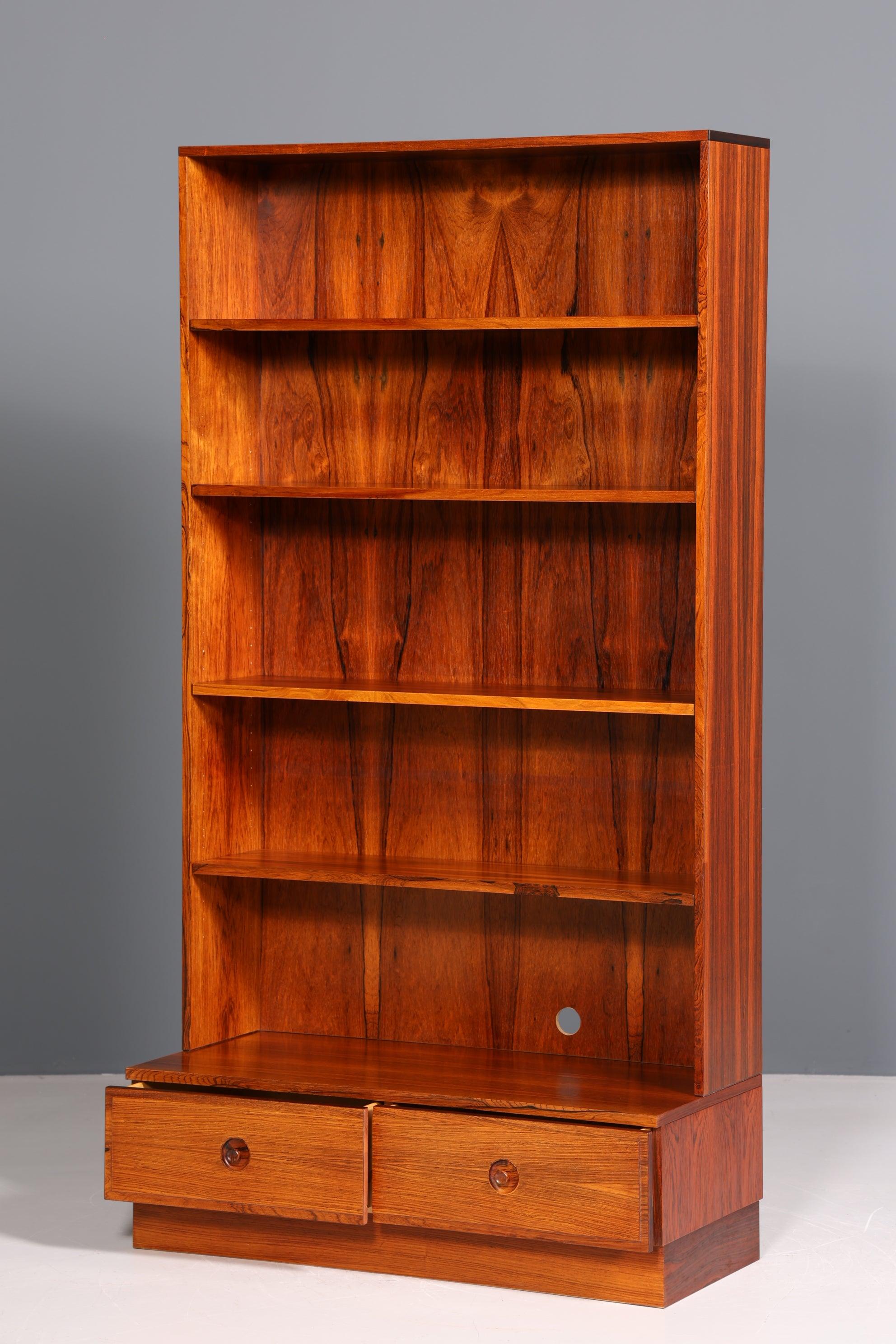 Wunderschönes Mid Century Palisander Regal Vintage Bücherregal 60s Bookshelf Schrank Kommode