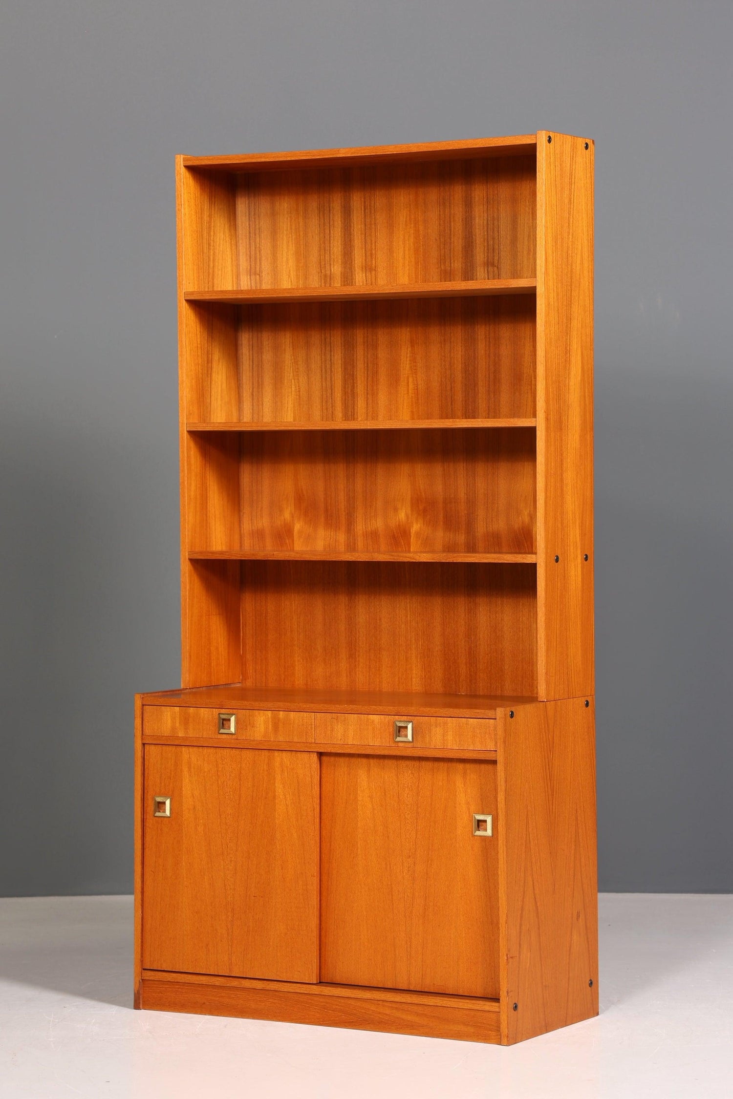 Beautiful Mid Century shelf &quot;Made in Denmark&quot; teak bookcase real wood chest of drawers 60s