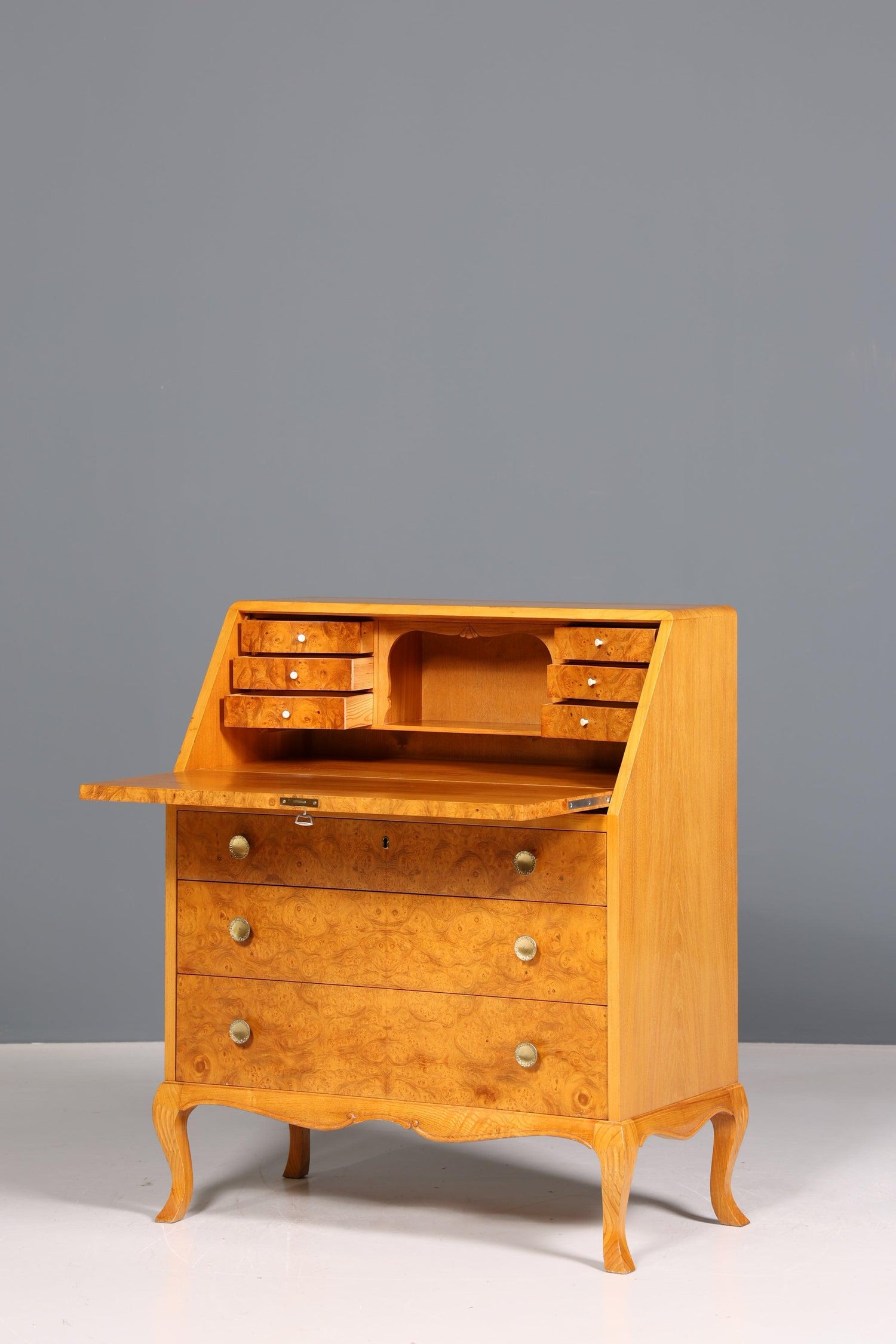 Dreamlike secretary around 1930 office chest of drawers cherry wood desk office chest of drawers